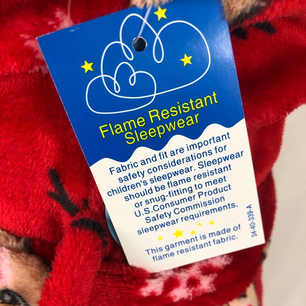 Lightning Bug 🐛 Girls Red Nose Reindeer Robe - Picture 7 of 15